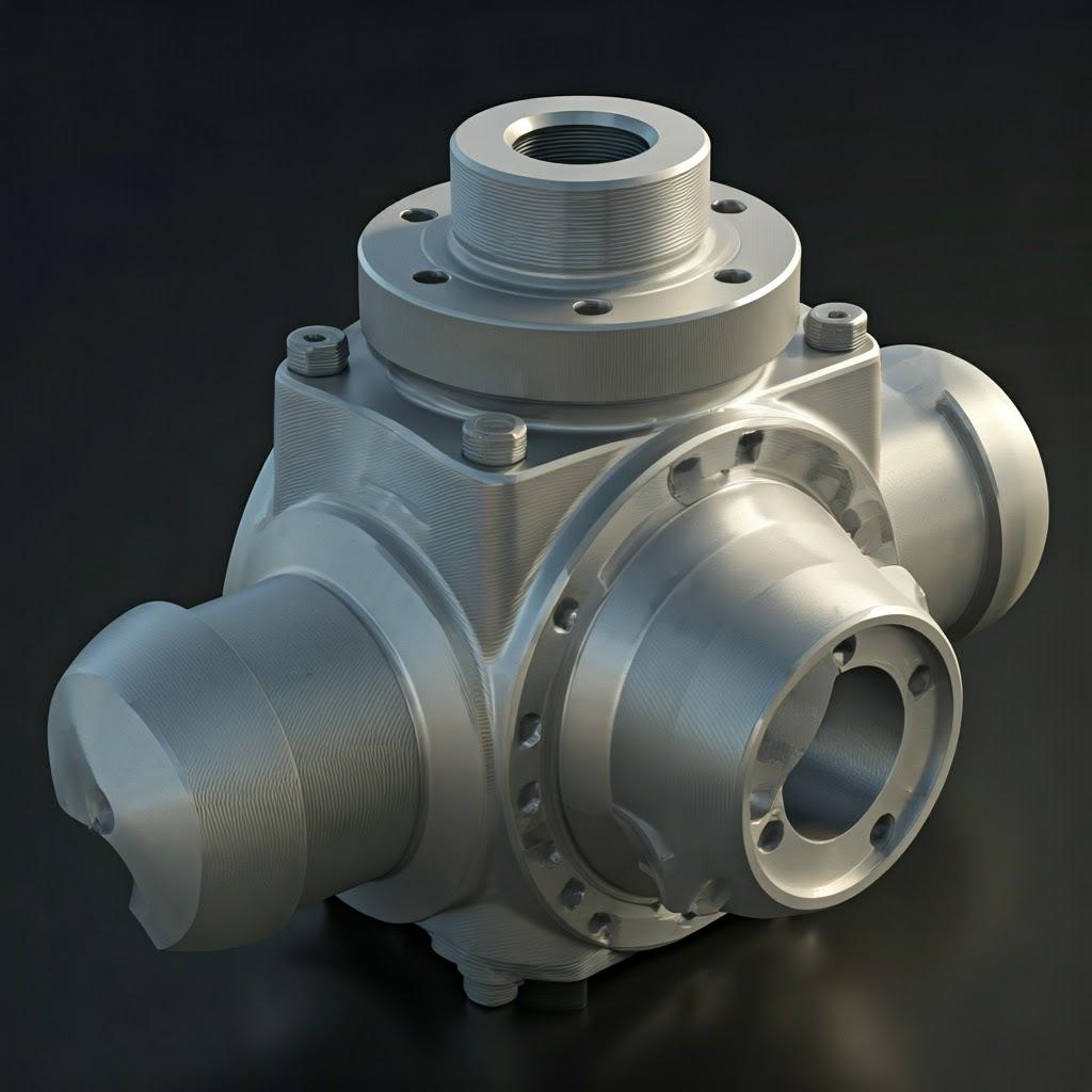 Complex Positioner Housings for Valves 4 862